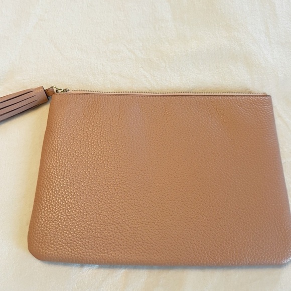 Kate spade ♠️ large tassel pouch logo rose pink - Picture 5 of 9